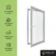 Пластиковое окно ПВХ Melke Smart Ultra 65 одностворчатое правое поворотно-откидное 1520х650 (ВхШ) двухкамерный стеклопакет белый