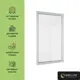 Пластиковое окно ПВХ Melke Smart Ultra 65 одностворчатое глухое 1520х650 (ВхШ) двухкамерный стеклопакет белый