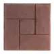 Тротуарная плитка Калифорния 300x300x27 мм коричневый