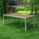 Обеденный стол Royal Family Amelia 200x90x75 см ротанг бежевый