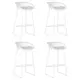 Комплект барных стульев 4 шт Dobrin Frank lmzl-pp775a 45.5x87x45.5 см цвет белый