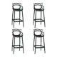 Барный стул Dobrin Masters bar lmzl-pp601c 48x108.5x51.5 см цвет черный 4 шт