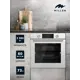 Духовой шкаф встраиваемый электрический MILLEN MEO 6004 WHс таймером и грилем конвекция 73л 10 режимов телескоп