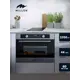 Компактный духовой шкаф электрический MILLEN MEOM 045 IX серый металлик с функцией СВЧ гриль 44л 11 режимов LED-дисплей