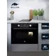 Компактный духовой шкаф электрический MILLEN MEOM 045 BL черный с функцией СВЧ гриль 44л 12 режимов LED-дисплей