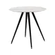 Стол круглый Stool group 80x80 см керамика цвет белый мрамор