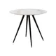 Стол круглый Stool group 90x90 см керамика цвет белый мрамор