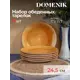 Тарелка 25 см Domenik DMD191-4ECOM Керамика цвет медовый