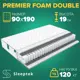 Матрас Sleeptek Premier Foam Double 90x190x19 см независимый пружинный блок, 1-спальный
