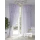 Комплект штор на шторной ленте At Home Санфикос 150x250 см цвет белый/фиолетовый
