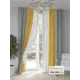 Комплект штор на шторной ленте At Home Танронс 150x250 см цвет белый/желтый/серый