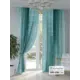 Комплект штор на шторной ленте At Home Натмикорс 150x250 см цвет бирюзовый
