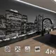 Стеновая панель матовая Фартукофф ФФ - 153 400x60x0.15 см ПВХ цвет белый/черный