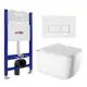 Комплект инсталляция с унитазом Enio 611882 цвет белый