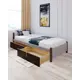 Кровать Solarius Классика 90x63x200 см дерево цвет светло-серый/венге