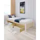 Кровать Solarius Классика 100x63x210 см дерево со сплошным основанием цвет бежевый/белый