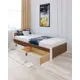 Кровать Solarius Классика 90x63x200 см дерево с реечным основанием цвет коричневый/белый
