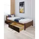 Кровать Solarius Классика 100x63x210 см дерево со сплошным основанием цвет коричневый/венге