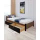 Кровать Solarius Классика 100x63x210 см дерево со сплошным основанием цвет коричневый/черный оникс