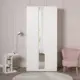 Шкаф распашной Шведский стандарт 105x222x57 см ДСП цвет белый
