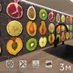 Стеновая панель матовая Фартукофф ФФ - 165 300x60x0.15 см ПВХ цвет коричневый/оранжевый