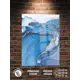 Картина Полицентр Голубая абстракция 70x50 см