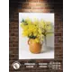 Картина Полицентр Желтые цветы в вазе 40x30 см