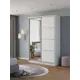 Шкаф-купе Клевер Атина с зеркалом 240x140х65 см 6 полок лдсп цвет белый