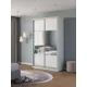 Шкаф-купе Клевер Атина комбинированный 240x130х50 см 6 полок лдсп цвет белый
