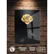 Картина Полицентр Золотая роза на черном фоне 70x50 см