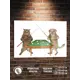 Картина Полицентр Кот и собака игра 50x70 см