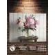 Картина Полицентр Пионы в стеклянной вазе 40x50 см