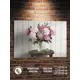 Картина Полицентр Пионы в стеклянной вазе 50x70 см