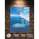 Картина Полицентр Самолет в небе над островами 40x30 см