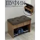 Обувница Puffsib А-1 61x48x32 см 1 полка ЛДСП цвет дуб вотан/коричневый