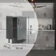 Кухонный шкаф напольный Парма 50x85.2x60 см ЛДСП цвет камень темный