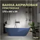 Ванна акриловая пристенная Teymi Aina 170x80x56см синяя матовая T130120
