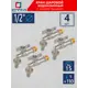 Кран водоразборный прямой СТМ CWBB0012K04 DN15 PN15 1/2" НР латунь ручка бабочка