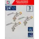 Кран водоразборный прямой СТМ CWBH0034K03 DN20 PN15 3/4" НР латунь ручка рычаг