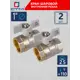 Кран шаровой прямой СТМ CWFFB001K02 DN25 PN25 1" ВР латунь ручка бабочка