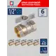 Кран шаровой прямой СТМ CWFFB012K06 DN15 PN40 1/2" ВР латунь ручка бабочка