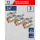 Кран шаровой прямой СТМ CWFFB034K03 DN20 PN40 3/4" ВР латунь ручка бабочка
