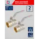 Кран шаровой прямой СТМ CWFFH001K02 DN25 PN25 1" ВР латунь ручка рычаг