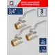 Кран шаровой прямой СТМ CWFFH034K03 DN20 PN40 3/4" ВР латунь ручка рычаг