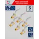 Кран шаровой прямой СТМ CWMMH012K06 DN15 PN40 1/2" НР латунь ручка рычаг