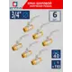 Кран шаровой прямой СТМ CWMMH034K06 DN20 PN40 3/4" НР латунь ручка рычаг