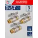 Кран шаровой прямой СТМ CWPM3420K03 3/4"x20 мм НР PN16 латунь ручка бабочка