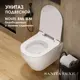 Унитаз подвесной Sanita luxe WC.WH/Novel/SlimDM.Rim/WHT.G/S1 безободковый с сиденьем микролифт