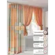 Комплект штор At home Базовая коллекция AT560020-260 на шторной ленте 260x150 см цвет оранжевый