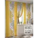 Комплект штор At home Базовая коллекция AT557023-250 на шторной ленте 250x150 см цвет желтый
